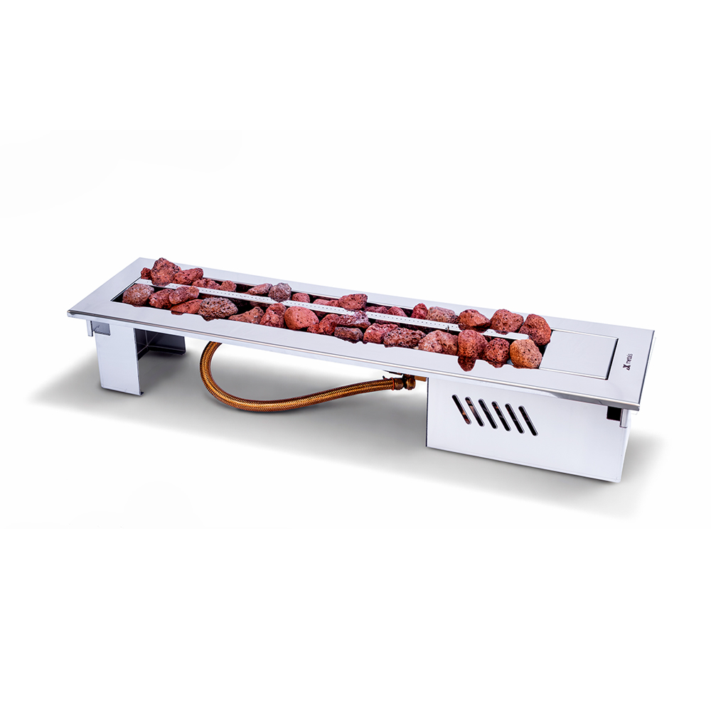 Lareira A Gás 150 Cm Stile Inox 304 Jx M ...